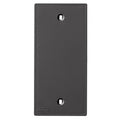Hubbell KP14BK KP Series Faceplate, 1-Gang, Blank Opening, Black