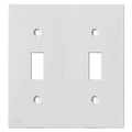 Hubbell KP2W Faceplate Keypad Series 2 Gang Toggle, White