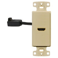 Hubbell NS801I Decora Frame HDMI 110 Set Active Wall Plate Insert, Gray