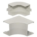 Hubbell PL1IEBCW Lanktrak Base and Cover Interior Elbow, White
