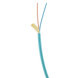 Hubbell HFCD1002P4 HFCD1 Series OM4 Indoor 2-Strand Tight Buffer Distribution, Plenum, M/M, Aqua Jacket