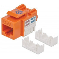 Intellinet 210775 CAT5e Keystone Jack, Orange