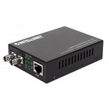 Intellinet 508315 Gigabit Ethernet Media Converter, 10/100/1000Base-T to 1000Base-SX (ST) Multi-Mode, 1800'