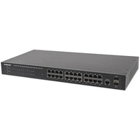 Intellinet 560559 24-Port Gigabit Ethernet PoE+ Web-Managed Switch with 2 SFP Ports