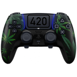MODDEDZONE 420 PS5 DualSense Edge Custom Modded Wireless Controller - front view | Silarius