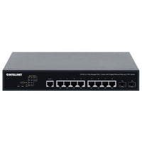 Intellinet 562003 10-Port L2+ Fully Managed PoE++ Switch with (8) Gigabit Ethernet Ports and (2) SFP Uplinks