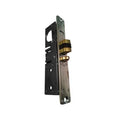 Adams Rite 4510-46-101-335 4510 Standard Duty Deadlatch with Flat Faceplate, 1-1/2" Backset, RH or LHR, Mortised 4-5/8" Strike, Flat / Standard Jamb, Black Anodized
