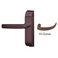 Adams Rite 4600-01-542-10B 4600 Heavy Duty Designer Curve Deadlatch Handle, LH or LHR Handling, 2-1/2" to 2-5/8" Door, for 4300, 4500, 4900 Series Deadlatchs, Dark Bronze