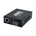 AMG Systems AMG210M-1GAT-1SS2-P30 210M PoE Series Mini Ethernet Media Converter, 1-Port 10/100/1000BaseT(x) RJ45 with 30W PoE+, 1-Port 1000BaseFx Singlemode, 2-Fiber, 1310nm, LC Connector, 20Km