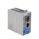 AMG Systems AMG260M-1FBT-1S-P90 Series Industrial PoE Mini Media Converter, 1 x 10/100Base-T(x) RJ45 Port, 1 x 100/1000Base-Fx SFP Port, 52-56VDC Power Input