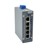 AMG Systems AMG350-5G Series Industrial 5-Port Unmanaged Switch, 5 x 10/100/1000Base-T(x) RJ45 Ports, 12-60VDC Power Input