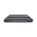 AMG Systems AMG560-24GAT-4XS-P300 Industrial 28-Port Managed Switch, 24x10/100/1000Base-T(x) RJ45 Ports, 4x1/2.5/10G Base-FX SFP+ Ports, 1U, 19" Rack Mount