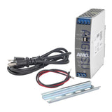 AMG Systems AMG570-2GBT-2GAT-2S-P240-KS1 Series Kit Layer 2 Managed Industrial Ethernet Switch with 2x 60/90W PoE, 2x30W PoE, 2x SFP Ports, 52V PSU, 2x 1Gb SM SFP, 500m
