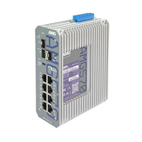 AMG Systems AMG570-8GAT-3S-P190-LV Series Industrial 11-Port Managed Switch, 8 x 10/100/1000Base-T(x) RJ45 Ports, 3 x 100/1000/2.5G Base-FX SFP Ports