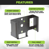 HIDEit ATV4K 3G | (2022) Apple TV 4K 3rd Generation Wall Mount - detail view | Silarius