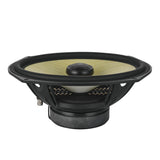 DXQ 6x9" 2-Way Coaxial Speaker with Yellow Straw and Composite Foam Cone | 150W RMS 4-Ohm - detail view | Silarius