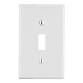Hubbell PJ1W M-Size 1-Gang Toggle Wall Plate, White