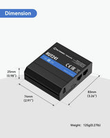 Teltonika RUT241098000 Industrial 4G LTE Cellular Router - side view | Silarius