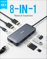 Anker 553 USB-C Hub (8-in-1) - side view | Silarius