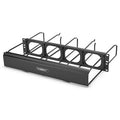 Hubbell HM244C Hrz Cable Manager Series 2U 4" Extension 4" Rear Cover, Black