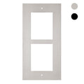 2N 01280-001 IP Verso and LTE Verso 2-Module Frame, In Wall Flush Mount, Nickel