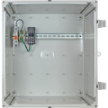 STI EP181611-O4 EnviroArmour Waterproof Polycarbonate NEMA Enclosure with Power Distribution Strip, 18"H 16"W 11"D, Opaque