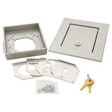 Hubbell WP4600 Wallplate 4in1 Heavy Cast Aluminum Lockable Cover