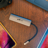 5 in 1 USB C Hub with 4K HDMI - detail view | Silarius