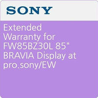 Sony Pro SPS85BZ30LEW5 Extended Warranty Service Plan for Sony FW-85BZ30L 85" BRAVIA Professional Display