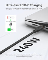 Anker 643 USB-C to USB-C Cable (Flow, Silicone) - detail view | Silarius
