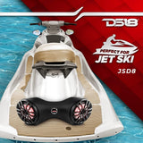Extreme Sound System for Jet Skis - Loaded with 2 x 8' Coaxial Marine Speakers with RGB LED Lights - side view | Silarius