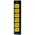 Hubbell FSPNLCDS6Y Fiber Optic Patch Panel, Fiber, Adapter Panel, 12P, 6-LC DupLX, Zirc, Yellow