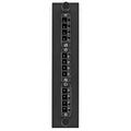 Hubbell FSPNLCQS3BK Fiber Optic Patch Panel with 12 Ports and 3 LC Quad Connectors, Zirconia Black