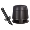 TruAudio AS-360 2-Way 6.5" Landscape Outdoor Speaker, 3 Tweeters, 3-50 Watts, 8 Ohms / 70V Switchable, with Base