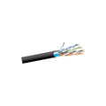West Penn 4246AFIO 1000' CAT6 CMR Indoor/Outdoor Unshielded Twisted Pair Cable, CM-LS, 23/4, BC, Black