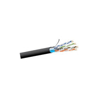 West Penn 4246AFIO 1000' CAT6 CMR Indoor/Outdoor Unshielded Twisted Pair Cable, CM-LS, 23/4, BC, Black