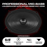 6x9” Water-Resistant Mid-Bass Loudspeaker | 150W RMS 4-Ohm