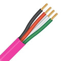 Paige 205080750 22/4 Sound / Security Plenum Rated Unshielded Multiconductor, Stranded Bare Copper, LSPVC Jacket, Pink, Reel, 500'
