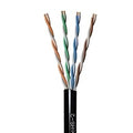 Paige 258320804 GameChanger OSP Direct Burial UTP Cable, 22AWG, 4-Pairs, Unshielded Twisted Pair, Black, 1000'