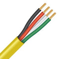 Paige 2U16046B1 Bulk Sound / Security Cable, 300V, Stranded Bare Copper, Yellow