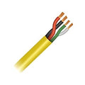 Paige 454644AYW 18AWG 4-Conductor Stranded Cable, Plenum Rated, 1000' Reel, Yellow