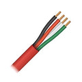 Paige 5U1804S3B5 14AWG 4-Conductor Bulk Fire Alarm Cable, 300V, 500' Reel, Red