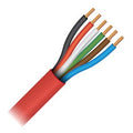 Paige 4U1806S3B5 18/6c Solid FPL Fire Wire, Non-Plenum, Red Jacket, 500' Box