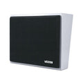 Valcom V-1052C One-Way 8" Angled Metal Wall Speaker, Black Grille, Gray