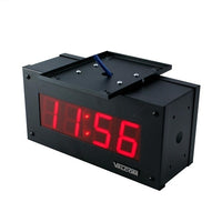 Valcom VIP-D425ADS IP PoE Digital Clock, 2.5", 4-Digits, Double-Sided Digital Clock Speaker