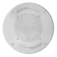Valcom VIP-140A-IC 8" IP Clean Room Ceiling Speaker, Round, One-Way / Talkback Programmable, InformaCast