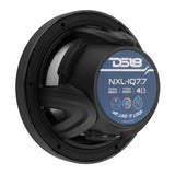 NXL 7.7” 2-Way Coaxial Marine Speaker with Bullet Tweeter, Digital LED Lights & White Deck LED | 175W RMS 4-Ohm