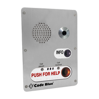 Code Blue LS1000 FP2 VoIP Emergency Call Station with Camera, Dual-Button with Info Button and Help Button