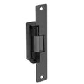 Adams Rite 7130-510-335-00 7130 Electric Strike, Flat Faceplate 24VDC, Standard, Fail Secure with 1-1/16" Lip, Black Anodized