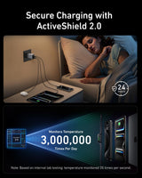 Anker Prime Charger (100W, 3 Ports, GaN) - detail view | Silarius